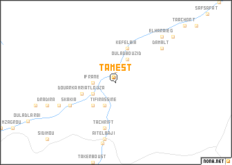 map of Tamest