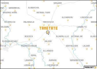 map of Tametate