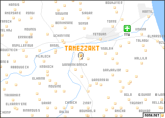 map of Tamezzakt