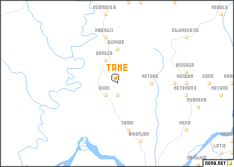 map of Tamé