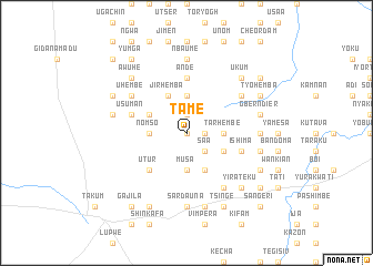 map of Tame