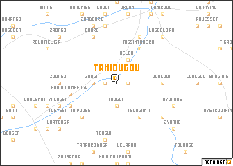 map of Tamiougou