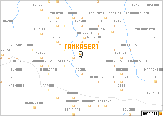 map of Tamkasert