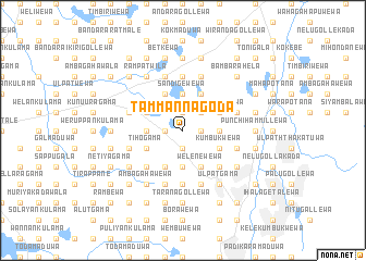 map of Tammannagoda