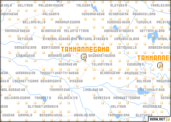 map of Tammannegama