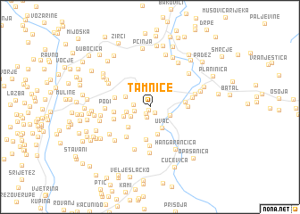 map of Tamnice