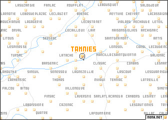 map of Tamniès