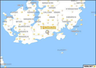 map of T\