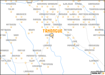 map of Tamongué