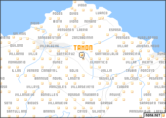 map of Tamón