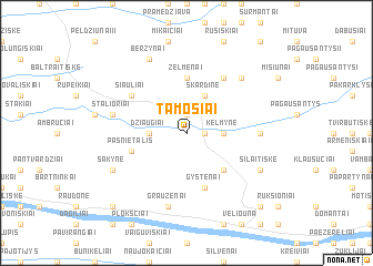 map of Tamošiai