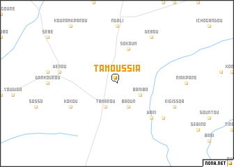 map of Tamoussia