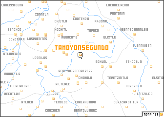 map of Tamoyón Segundo