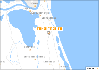 map of Tampico Alto