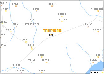 map of Tampiong