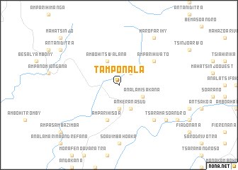 map of Tamponala