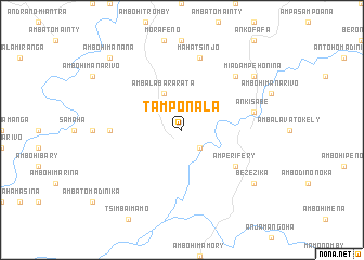 map of Tamponala