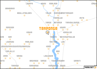 map of Tamponga