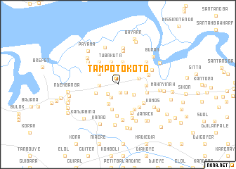 map of Tampoto Koto