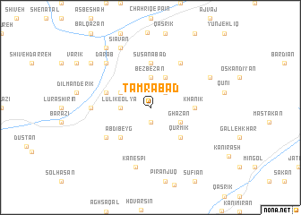 map of Tamrābād