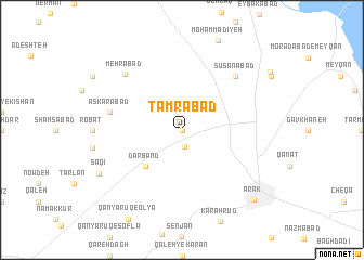 map of Tamrābād