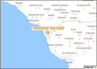 map of Tamraght Ouzdar