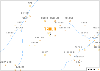 map of Tamūn