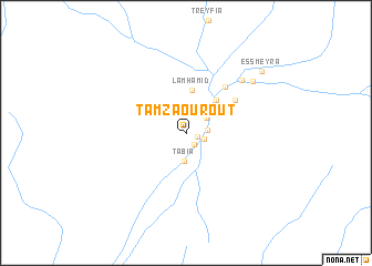 map of Tamzaourout