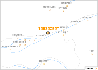 map of Tamzazert