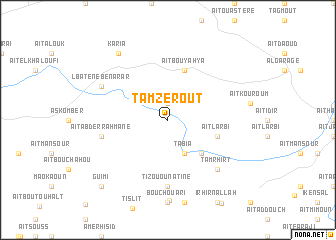map of Tamzerout