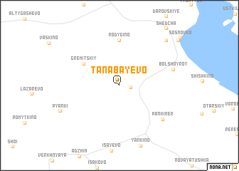 map of Tanabayevo