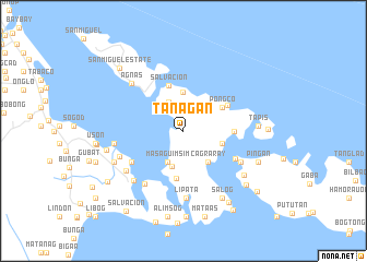 map of Tanagan