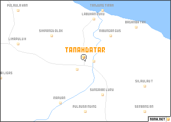 map of Tanahdatar