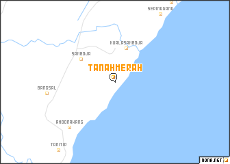 map of Tanahmerah