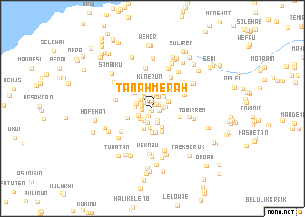 map of Tanahmerah