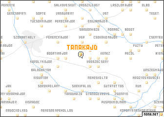 map of Tanakajd