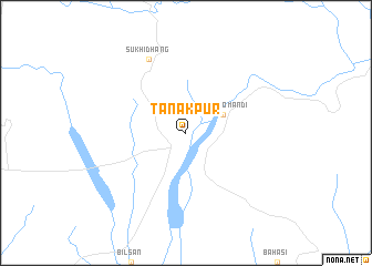 map of Tanakpur