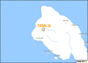 map of Tanaliu