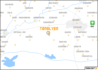 map of Tanalʼyen