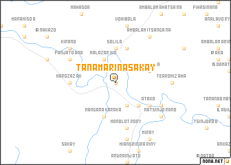 map of Tanamarina-Sakay