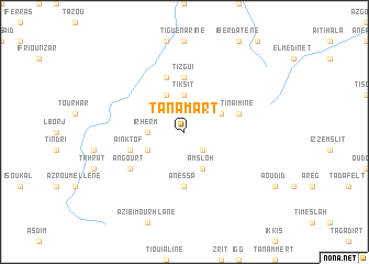 map of Tanamart