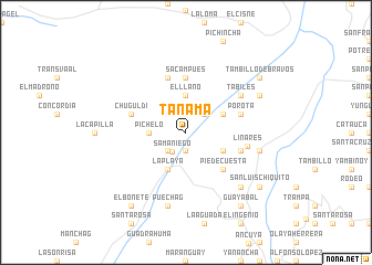 map of Tanamá