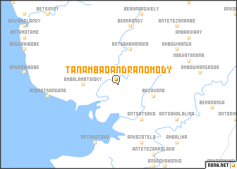 map of Tanambaoandranomody