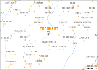 map of Tanamert