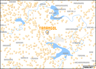 map of Tanam-gol