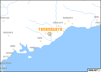 map of Tananagaya