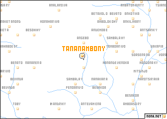 map of Tananambony