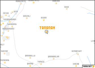 map of Tǝnǝnǝm