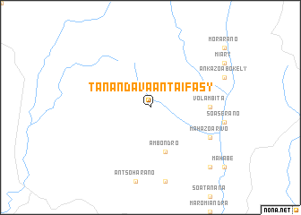map of Tanandava Antaifasy