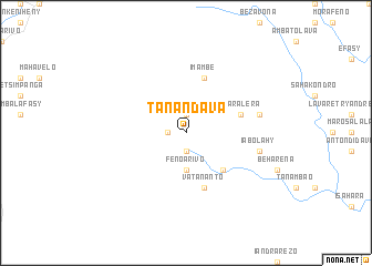 map of Tanandava